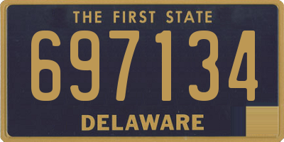 DE license plate 697134