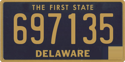 DE license plate 697135