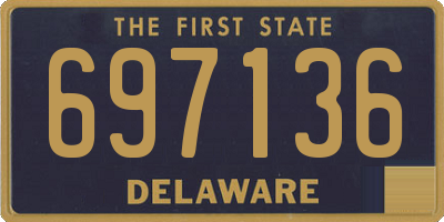 DE license plate 697136