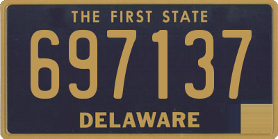 DE license plate 697137