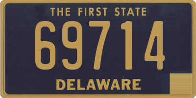 DE license plate 69714