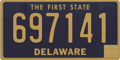 DE license plate 697141