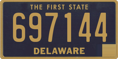 DE license plate 697144