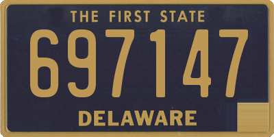 DE license plate 697147