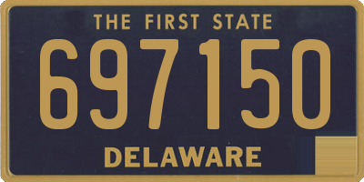 DE license plate 697150