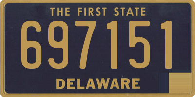 DE license plate 697151