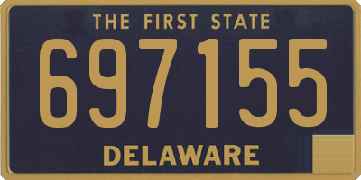 DE license plate 697155