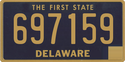 DE license plate 697159