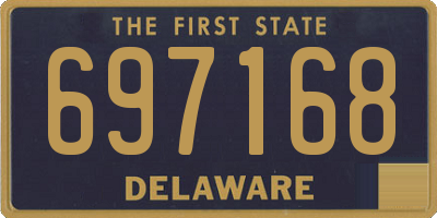 DE license plate 697168