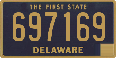 DE license plate 697169