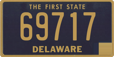DE license plate 69717
