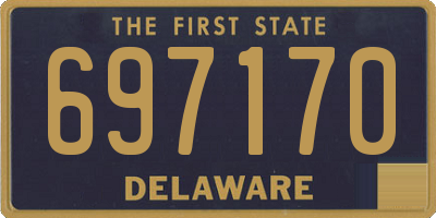 DE license plate 697170