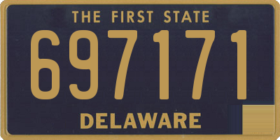 DE license plate 697171