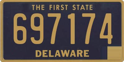 DE license plate 697174