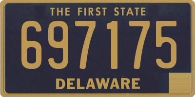 DE license plate 697175