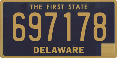 DE license plate 697178