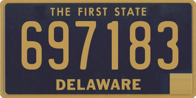 DE license plate 697183