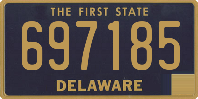DE license plate 697185