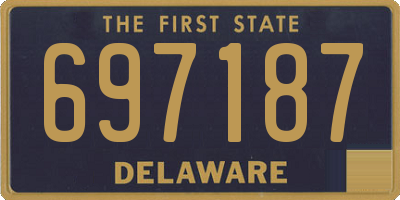 DE license plate 697187
