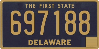 DE license plate 697188