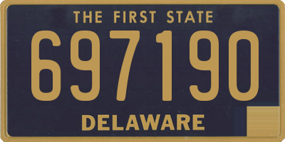 DE license plate 697190
