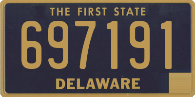 DE license plate 697191