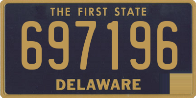 DE license plate 697196