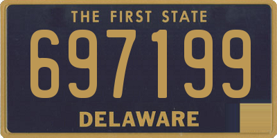 DE license plate 697199