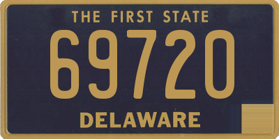 DE license plate 69720