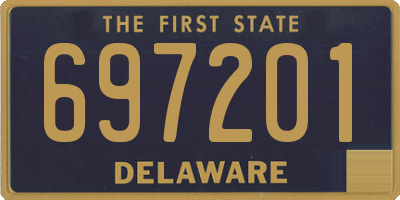 DE license plate 697201