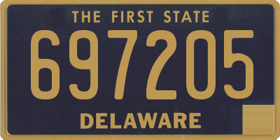 DE license plate 697205