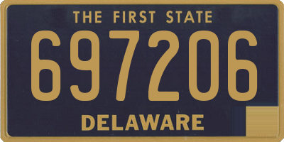 DE license plate 697206