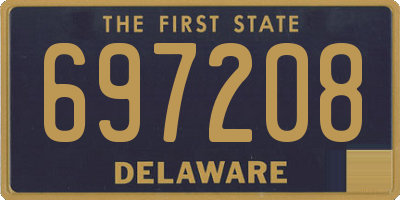 DE license plate 697208