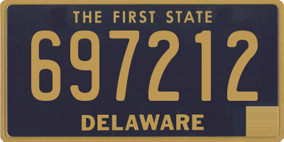 DE license plate 697212