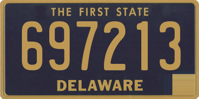 DE license plate 697213