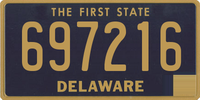 DE license plate 697216