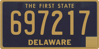 DE license plate 697217