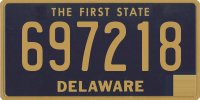 DE license plate 697218