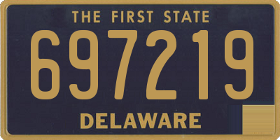 DE license plate 697219
