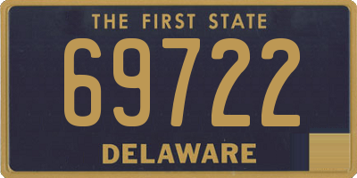 DE license plate 69722