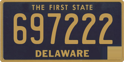 DE license plate 697222