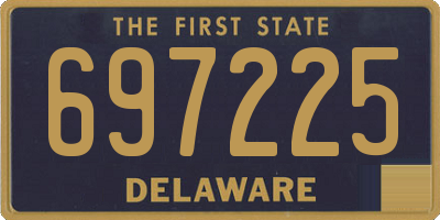 DE license plate 697225