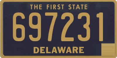 DE license plate 697231