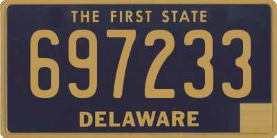 DE license plate 697233