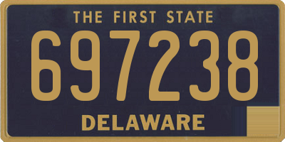 DE license plate 697238