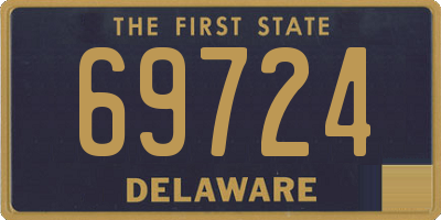 DE license plate 69724
