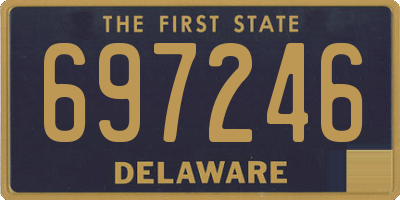 DE license plate 697246