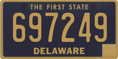 DE license plate 697249