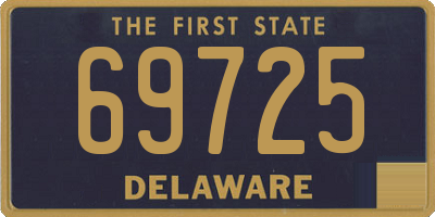 DE license plate 69725