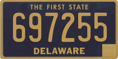 DE license plate 697255